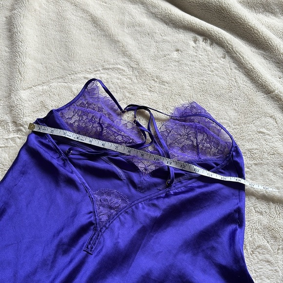 Victoria’s Secret Purple Satin and Lace Nightgown Medium - Picture 7 of 9